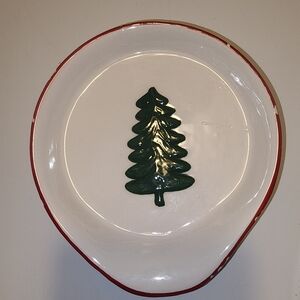 Ceramic Tree Design Spoon Rest